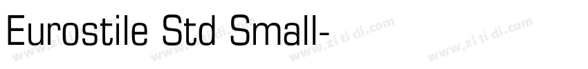 Eurostile Std Small字体转换